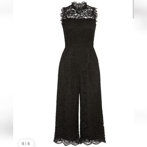Kate Spade Poppy Lace Jumpsuit In Black Size 6